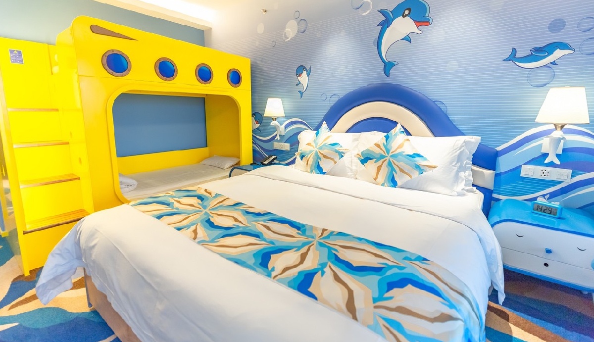 海昌海洋公园度假酒店海豚主题家庭房
